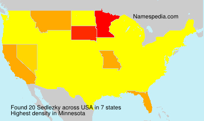 Surname Sedlezky in USA