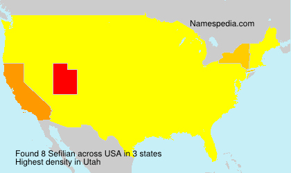 Surname Sefilian in USA Surname Sefilian in USA