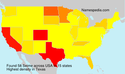 Surname Seime in USA