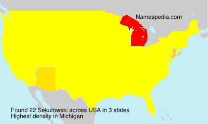 Surname Sekutowski in USA