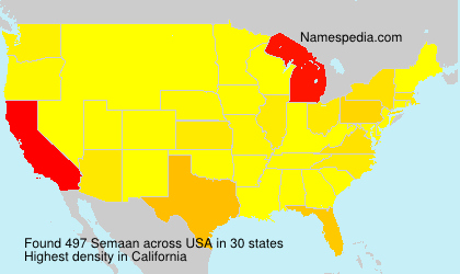 Surname Semaan in USA