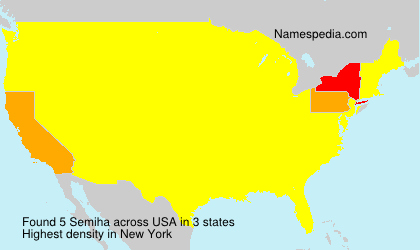 Surname Semiha in USA