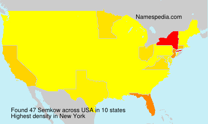 Surname Semkow in USA