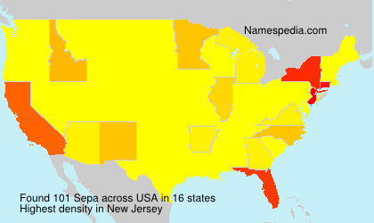 Surname Sepa in USA