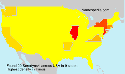 Surname Seredynski in USA