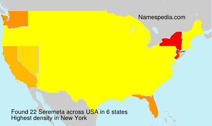 Surname Seremeta in USA