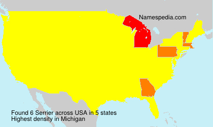 Surname Serrier in USA