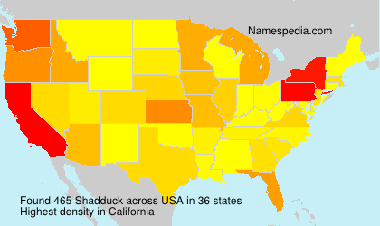 Surname Shadduck in USA Surname Shadduck in USA