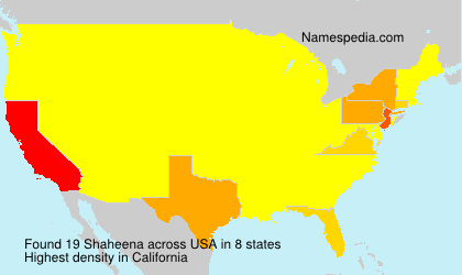 Surname Shaheena in USA