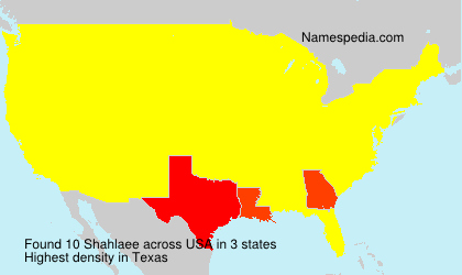 Surname Shahlaee in USA