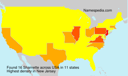 Surname Sharnette in USA