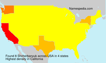 Surname Shcherbanyuk in USA Surname Shcherbanyuk in USA