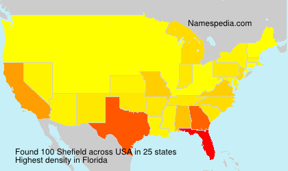 Surname Shefield in USA
