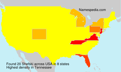 Surname Shefski in USA