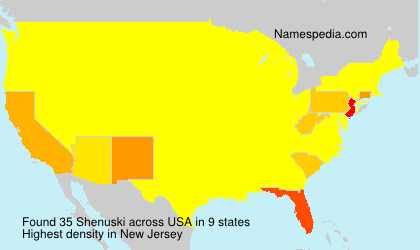 Surname Shenuski in USA
