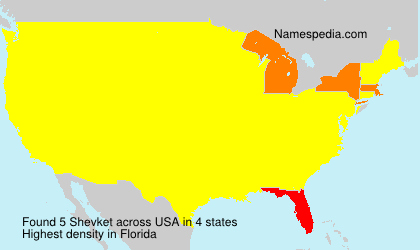 Surname Shevket in USA