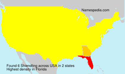 Surname Shiendling in USA