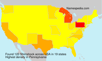 Surname Shimshock in USA