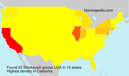 Surname Shinkevich in USA