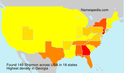 Surname Shipmon in USA Surname Shipmon in USA