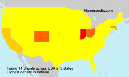 Surname Shonle in USA