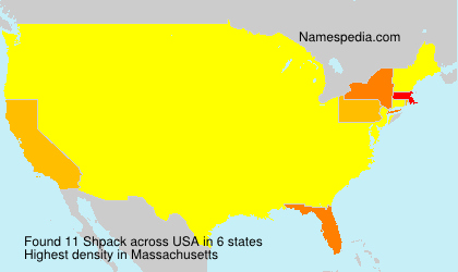 Surname Shpack in USA Surname Shpack in USA