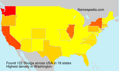 Surname Shulga in USA