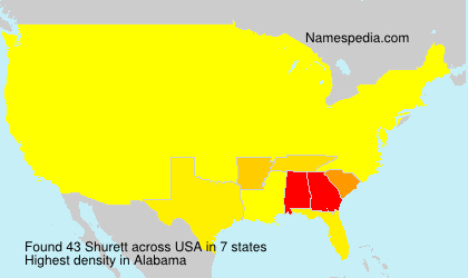 Surname Shurett in USA Surname Shurett in USA
