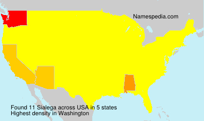 Surname Sialega in USA