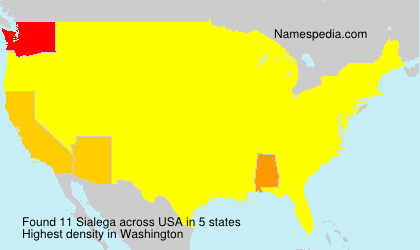 Surname Sialega in USA Surname Sialega in USA