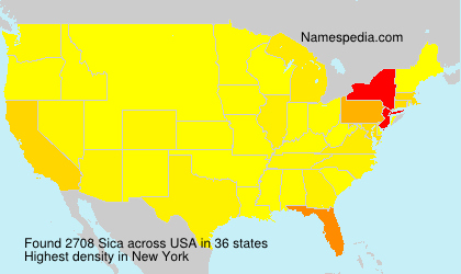 Surname Sica in USA