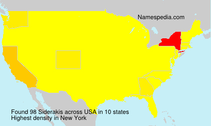 Surname Siderakis in USA Surname Siderakis in USA