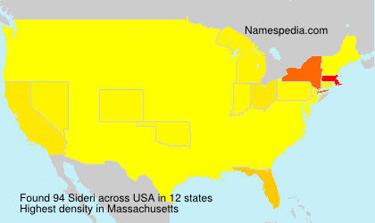 Surname Sideri in USA