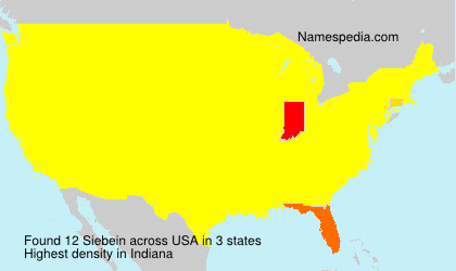 Surname Siebein in USA Surname Siebein in USA