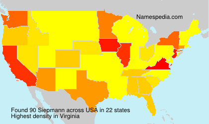 Surname Siepmann in USA