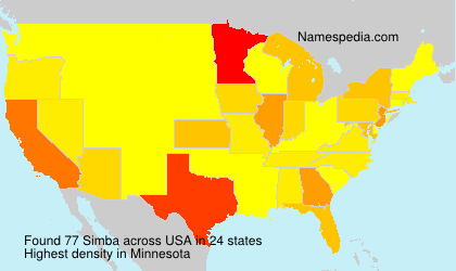 Surname Simba in USA