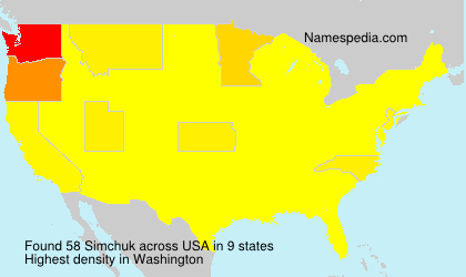 Surname Simchuk in USA Surname Simchuk in USA
