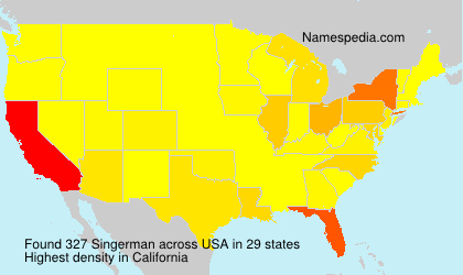 Surname Singerman in USA