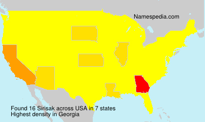 Surname Sirisak in USA Surname Sirisak in USA