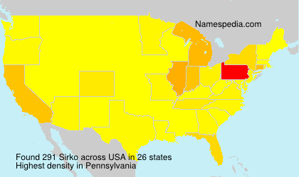 Surname Sirko in USA
