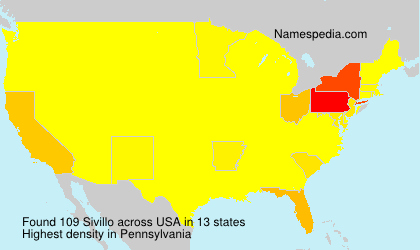Surname Sivillo in USA Surname Sivillo in USA