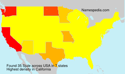 Surname Sjule in USA