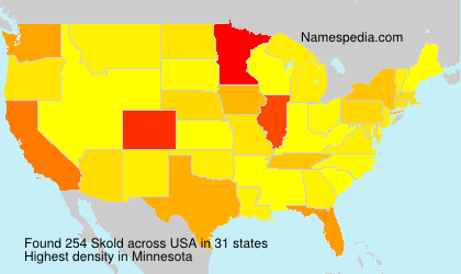 Surname Skold in USA