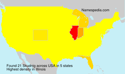 Surname Skudnig in USA