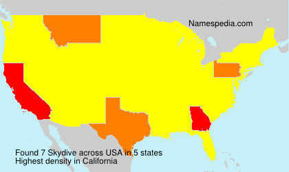 Surname Skydive in USA