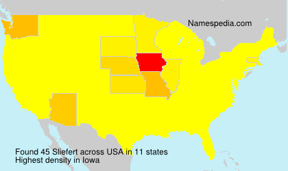 Surname Sliefert in USA Surname Sliefert in USA
