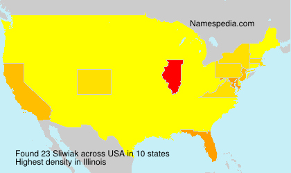 Surname Sliwiak in USA