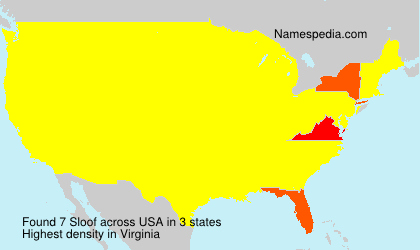 Surname Sloof in USA Surname Sloof in USA