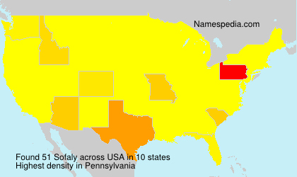 Surname Sofaly in USA