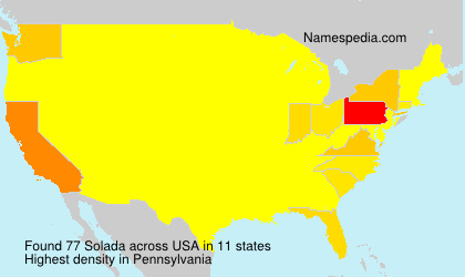 Surname Solada in USA Surname Solada in USA